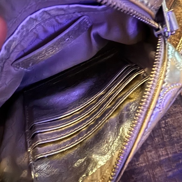 Michael Kors Gold  Crossbody Bag with Ornate Design.Great Condition! - Picture 9 of 12